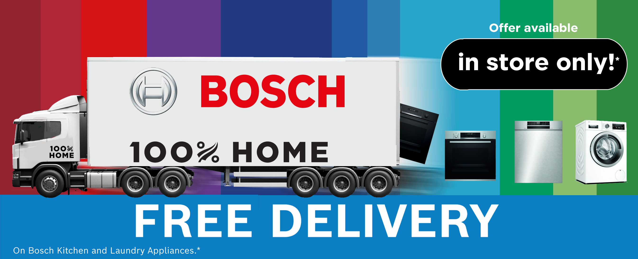 100% All Stores - Bosch Free Delivery Jul-Aug 2024