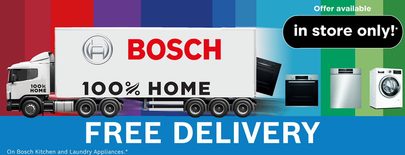 100% All Stores - Bosch Free Delivery Jul-Aug 2024