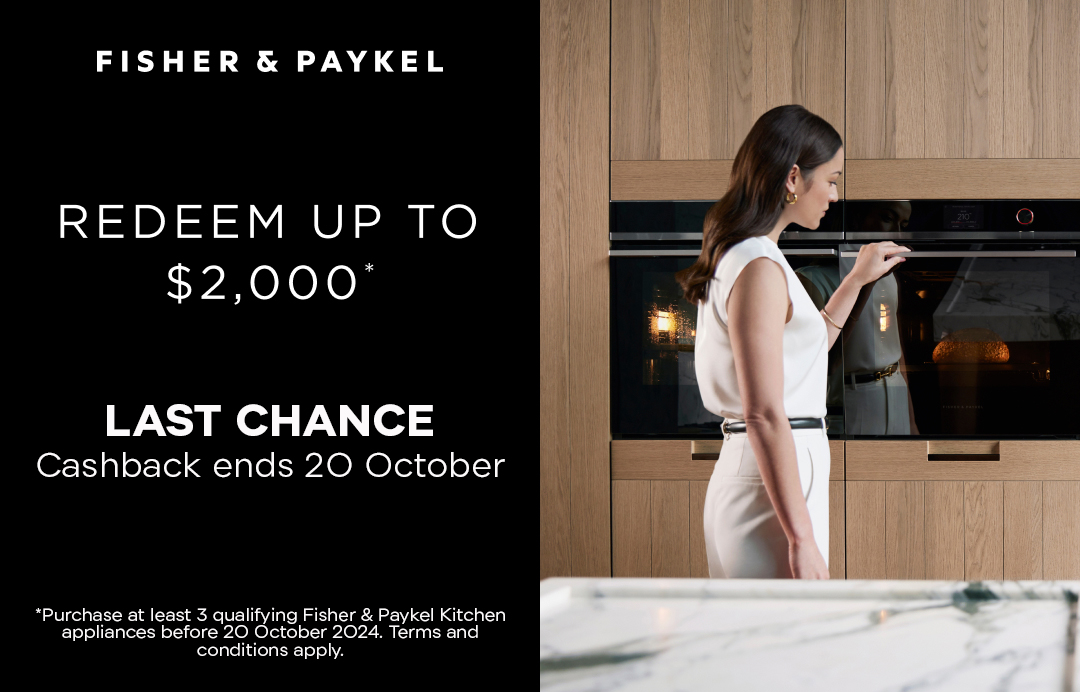 Fisher & Paykel Kitchen Cashback Aug-Oct 2024