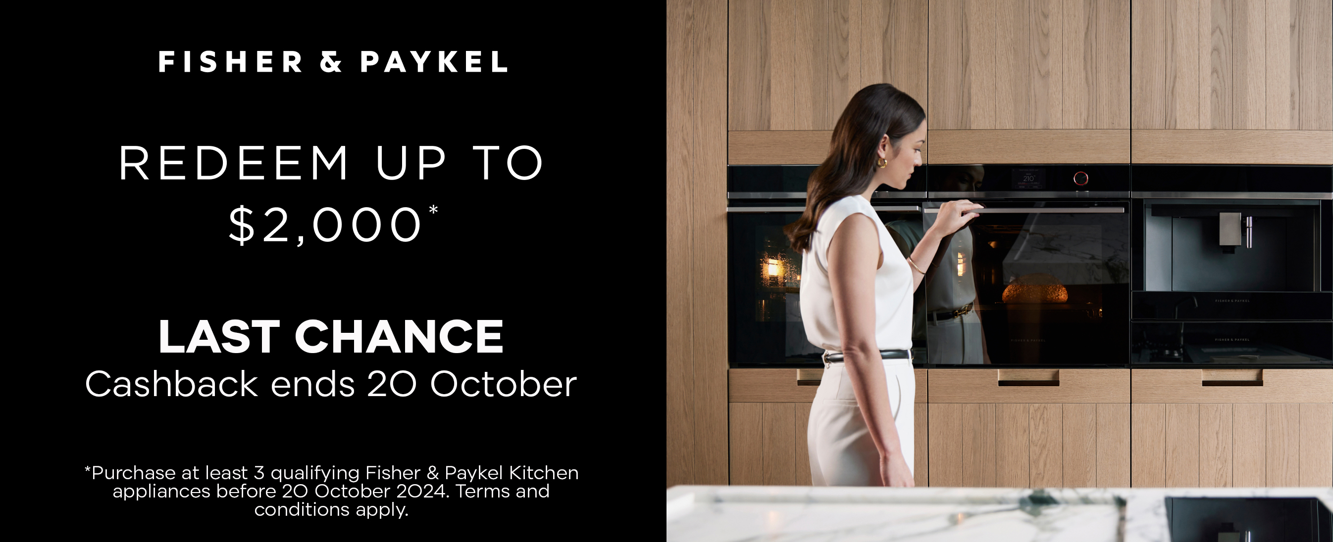 Fisher & Paykel Kitchen Cashback Aug-Oct 2024