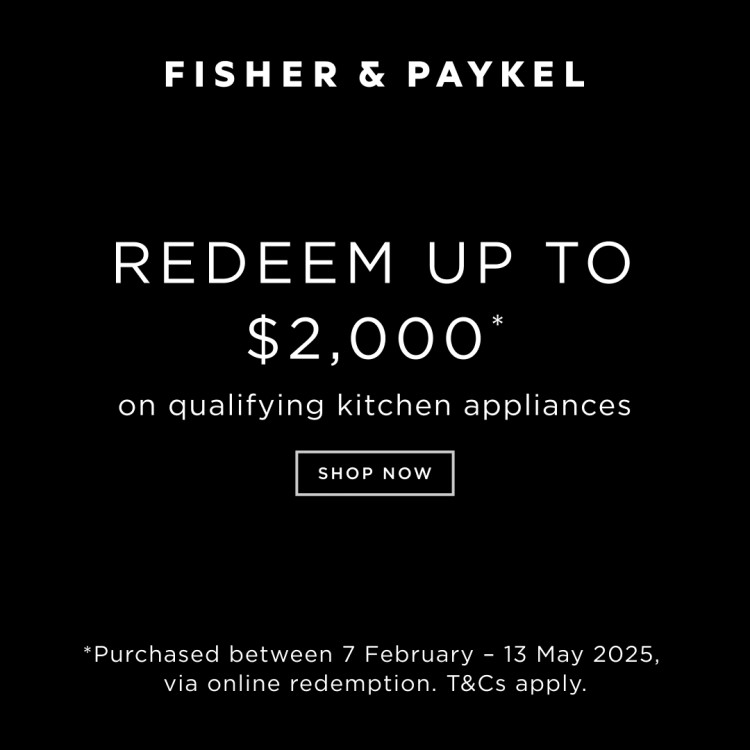 Fisher & Paykel Kitchen Cashback up to $2,000